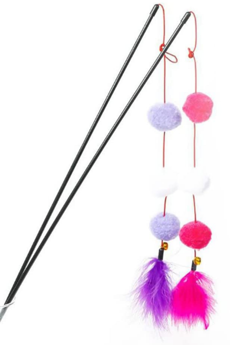 Cat toys top feather stick